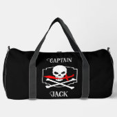 Personalisierte Piratenflagge (Cutlass) Duffle Bag (Vorderseite)