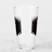 Personalisierte Piratenflagge (Cutlass) Glas (Links)
