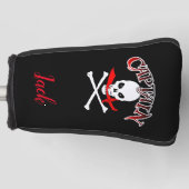 Personalisierte Piratenflagge (Cutlass) Golf Headcover (Vorderseite)