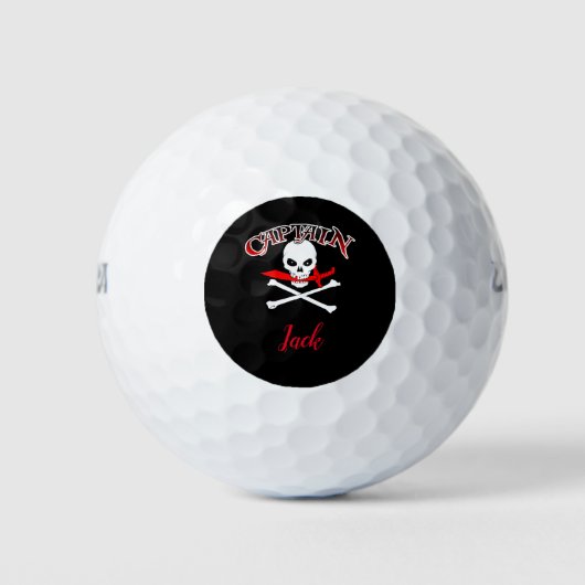 Personalisierte Piratenflagge (Cutlass) Golfball (Vorderseite)