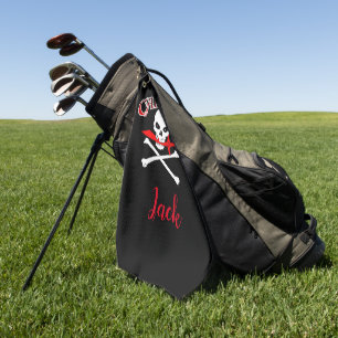 Personalisierte Piratenflagge (Cutlass) Golfhandtuch