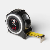 Personalisierte Piratenflagge (Cutlass) Maßband (Winkel)