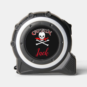 Personalisierte Piratenflagge (Cutlass) Maßband
