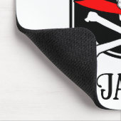 Personalisierte Piratenflagge (Cutlass) Mousepad (Ecke)