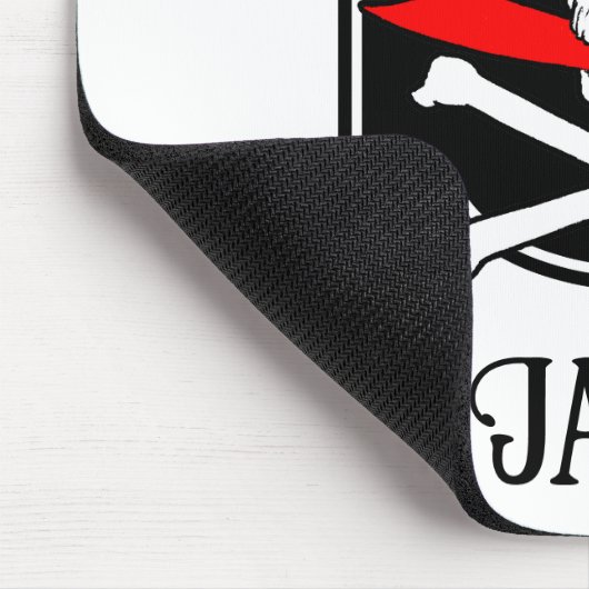 Personalisierte Piratenflagge (Cutlass) Mousepad (Ecke)