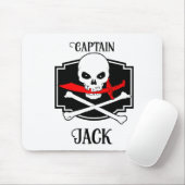 Personalisierte Piratenflagge (Cutlass) Mousepad (Mit Mouse)