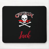 Personalisierte Piratenflagge (Cutlass) Mousepad (Vorne)