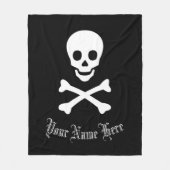 Personalisierte Piratenflagge Pirate, benutzerdefi Fleecedecke (Vorderseite)