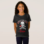 Personalisierte Piratenflagge (Rose) T - Shirt (Vorne ganz)