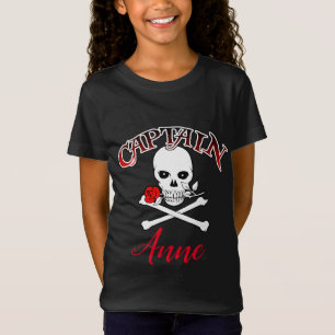 Personalisierte Piratenflagge (Rose) T - Shirt