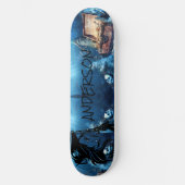 Personalisierte Piratenfrau Skateboard (Vorderseite)