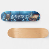 Personalisierte Piratenschädel und Schwerter Skateboard (Horizontal)
