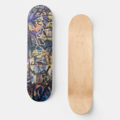 Personalisierte Piratenschiff Schwerter Skull & Cr Skateboard (Vorderseite)