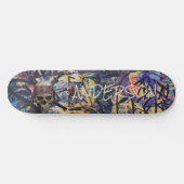 Personalisierte Piratenschiff Schwerter Skull & Cr Skateboard (Horizontal)