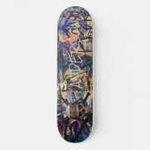 Personalisierte Piratenschiff Schwerter Skull & Cr Skateboard (Vorderseite)