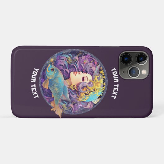 PERSONALISIERTE PISCES ZODIAC SIGN Case-Mate iPhone HÜLLE (Rückseite (Horizontal))
