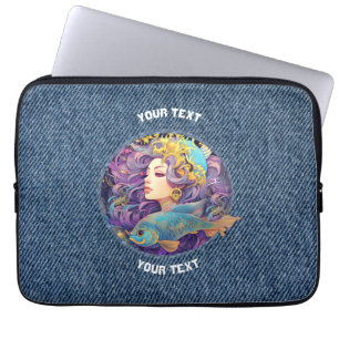PERSONALISIERTE PISCES ZODIAC SIGN LAPTOPSCHUTZHÜLLE