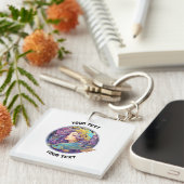 PERSONALISIERTE PISCES ZODIAC SIGN SCHLÜSSELANHÄNGER (Vorderseite rechts)