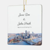 Personalisierte Pittsburgh Keramik Ornament (Links)