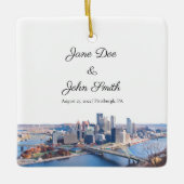 Personalisierte Pittsburgh Keramik Ornament (Vorderseite)
