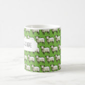 Personalisierte Pixel-Sheep-Tasse Kaffeetasse (Mittel)