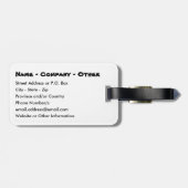 Personalisierte Pizza Gepäckanhänger (Rückseite horizontal)