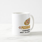 Personalisierte Pizza Kaffeetasse (VorderseiteRechts)