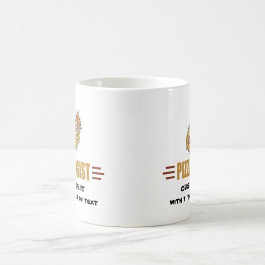 Personalisierte Pizza Kaffeetasse (Mittel)