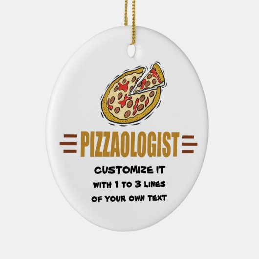 Personalisierte Pizza Keramikornament (Rechts)