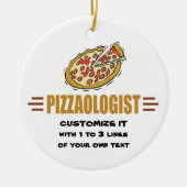 Personalisierte Pizza Keramikornament (Vorne)