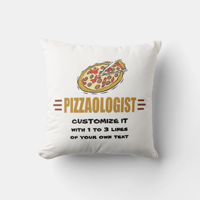 Personalisierte Pizza Kissen (Vorderseite)