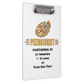Personalisierte Pizza Klemmbrett (Rechts)