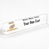 Personalisierte Pizza Namensplakette