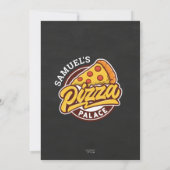 Personalisierte Pizza Palace Geburtstagsparty, jed Einladung (Rückseite)