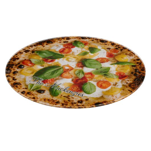 Personalisierte Pizza Schneidebrett (Ecke)