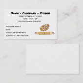 Personalisierte Pizza Visitenkarte (Vorne/Hinten)