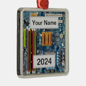 Personalisierte Platine Ornament Aus Metall (Rechts)