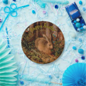 Personalisierte Plättchen für das glückliche Oster Pappteller (Party)