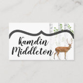 Personalisierte Platzkarten Deer Doe Buck Woodland (Vorderseite)