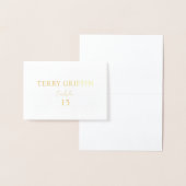 Personalisierte Platzkarten Folienkarte (Anzeige)