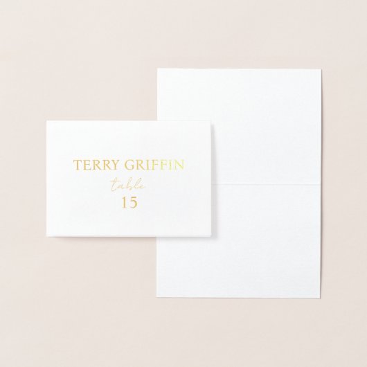 Personalisierte Platzkarten Folienkarte (Anzeige)