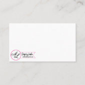 Personalisierte Platzkarten Lavender Hibiskus auf (Rückseite)