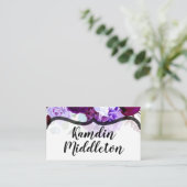 Personalisierte Platzkarten Lavender Hibiskus auf (Stehend Vorderseite)