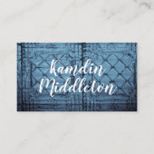 Personalisierte Platzkarten Rustikale Zinndeckelob (Vorderseite)