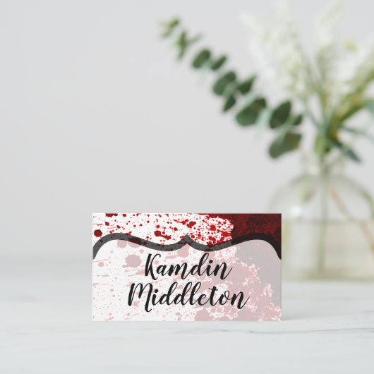 Personalisierte Platzkarten Spritzer Vampire Go (Stehend Vorderseite)