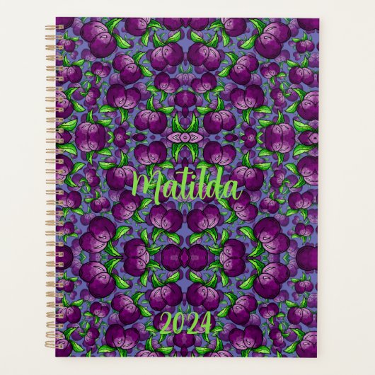 personalisierte PLUM Spiralplaner Frucht funky Planer (Vorderseite)