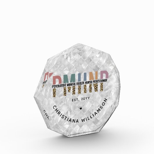 Personalisierte PMHNP Psychiatrische Psychiatrisch Fotoblock (Links)