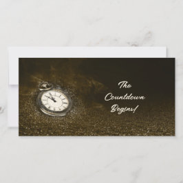Personalisierte Pocket Watch Countdown Neujahr Car Feiertagskarte