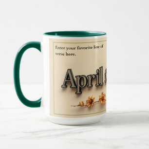 Personalisierte Poesie in Blüten-Ästhetik-Geschenk Tasse