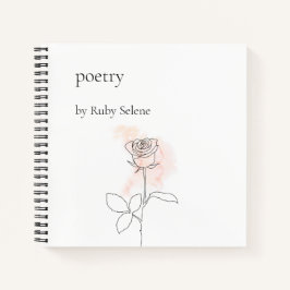 Personalisierte Poesie Notizblock